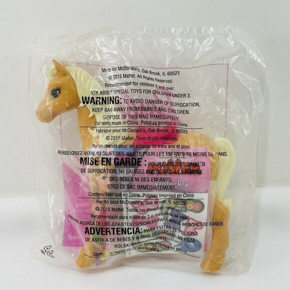 Mattel Barbie Dream House Life Horse Pony No. 6 Figure Tawny Toy Doll Happy Meal - Picture 2 of 10
